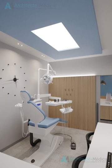 Centre dentaire Lorient bretagne naturel design moderne salle de soin etroite_11